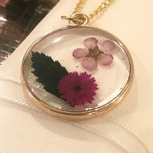 Real Flower Pendant